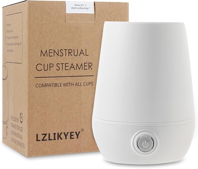 Menstrual Cup Sterilizer Steamer, 3-in-1 for Cleans, Dries, and Stores Your Period Cup- Leak-Free - 99.9% Cleaned, Suitable for Any Cups