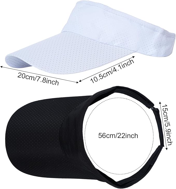 choyaxo 3pcs Sun Visor Hats UV Protection Beach Hats Golf Caps for Men Women Summer Beach Pool Sports Golf