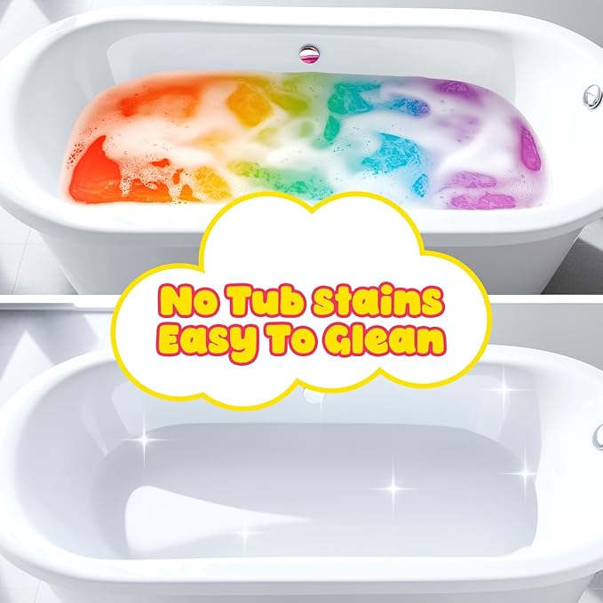 Bath Bombs for Kids, Boys & Girls Valentines Day Gifts Set, 180 Mini Color Tablets in 9 Bright Colors for Creative Bathtub Art Bath Toys Fun Colorful Bath Scientific Experiment for Boys Girls 3-12