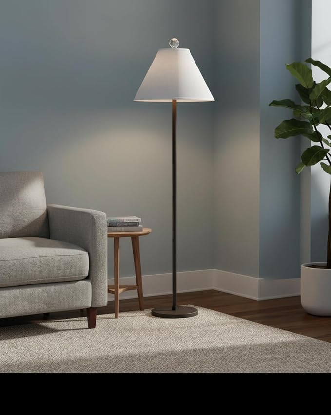 Aspen Creative 32208A Hardback Empire Spider Lamp Shade in Pearl White, 6" Top x 19" Bottom x 12" Slant Height