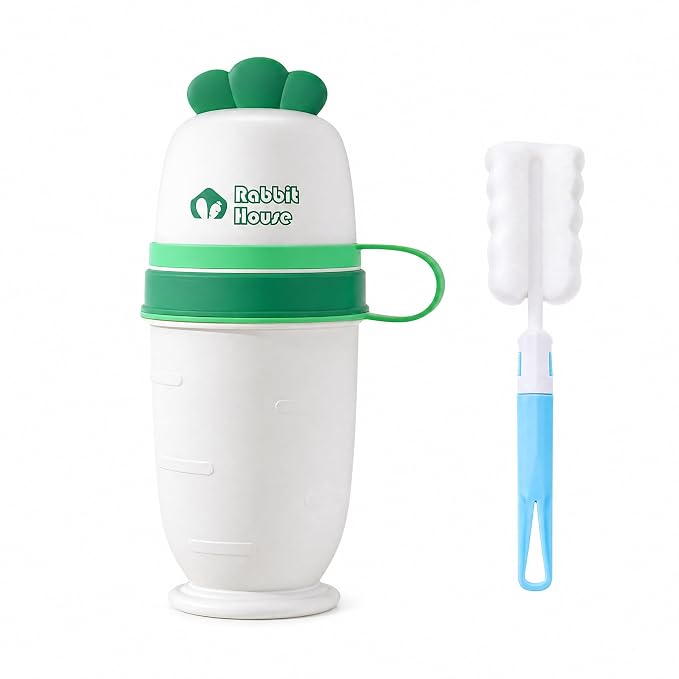 Toddler Urinals for Potty Training, Cute Portable Urinal for Toddlers Boys and Girls, with Clean Brush, Emergency Toilet Pee Bottle Pee Cup for Toddler Car Travel, Camping, Outside, (Pearl White)