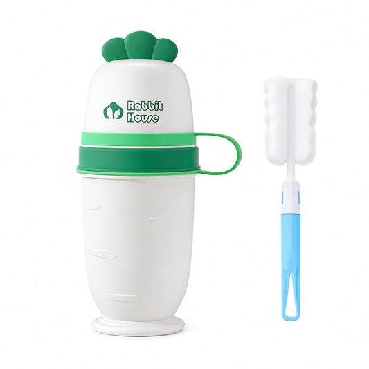 Toddler Urinals for Potty Training, Cute Portable Urinal for Toddlers Boys and Girls, with Clean Brush, Emergency Toilet Pee Bottle Pee Cup for Toddler Car Travel, Camping, Outside, (Pearl White)