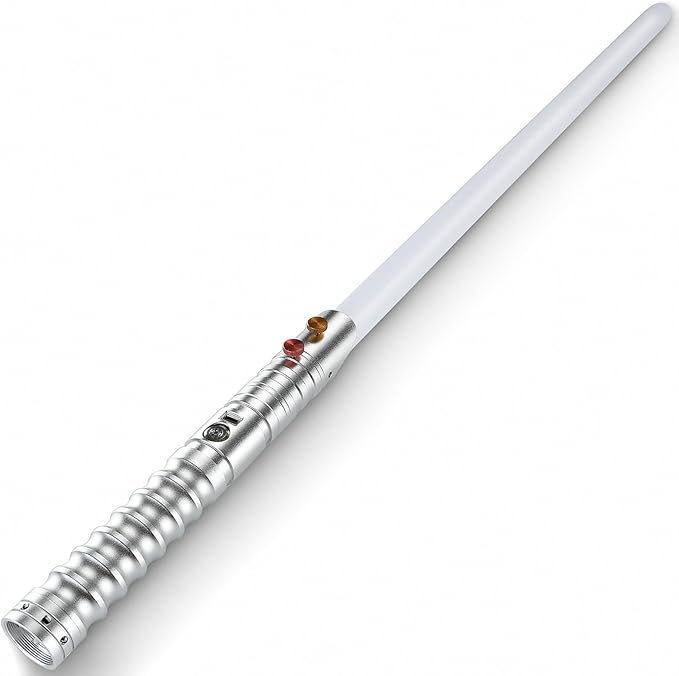 CVCBSER Upgrade App Control Dueling Lightsaber, Motion Control 34 Sets Sound Effects 12 Light Effects and 16 Colors Changeable, Premium Metal Light Saber for Adults Kids