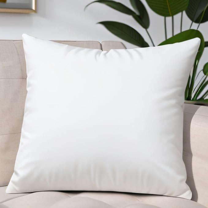 JIEITIVE Throw Pillow Inserts Hypoallergenic Premium Pillow Stuffer Square Form for Decorative Pillow Covers Cushion Set of 1-16 x 16 Inches