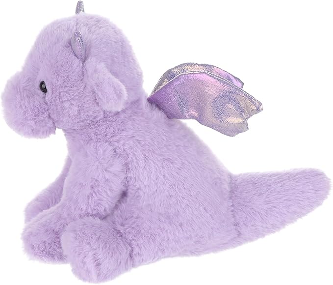 Apricot Lamb Purple Dragon Plush Stuffed Animals for Kids, Soft Cute Plush Toys for Baby Girl and Boy, Fluffy Purple Dragon Purple