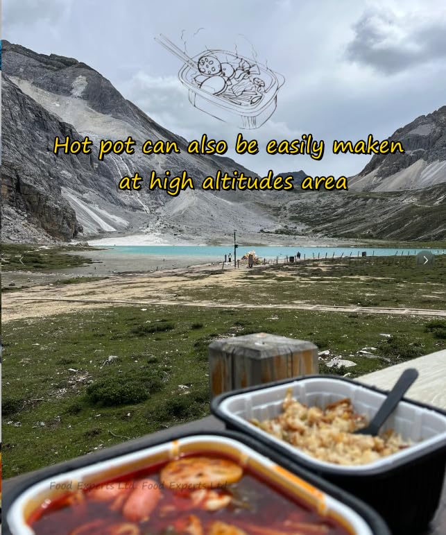 Moxiaoxian Asian Hotpot 1 Box Self Heating Hot Pot no Electric Spicy Ramen noodle (Spicy Veggie 1box)