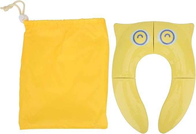 Potty for Travel – Folding Portable Toilet Training with Cute Designs & NonSlip Base (toilet seat)