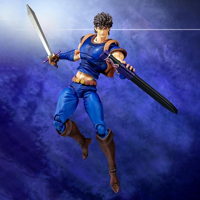 2pcs JJBA Brando and Jonathan Joestar Figure Movable Joints Statue 6.69" Anime JJBA Action Figure Models Desktop Decoration Collectibles Gift