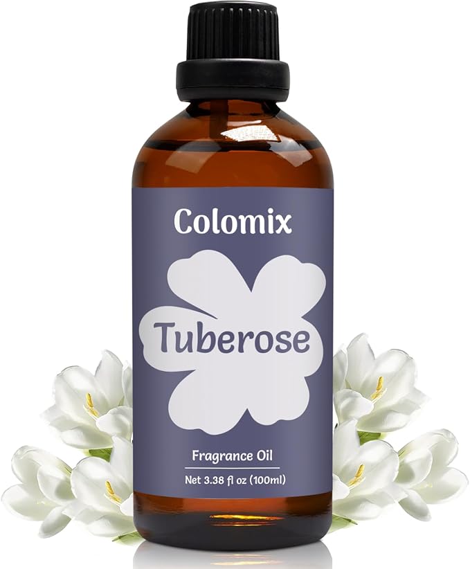 Premium 100ml Tuberose Fragrance Oil, Essential Oils for Diffusers for Home, Long-Lasiting Scented Oil for Candle Making, Soap Supplies and Tuberose Pefume and More, Spring Aroma Oil Gifts