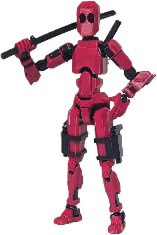 Assembly Completed T13 Action Figure, Titan 13 3D Printed Action Figure, 3D Printed Titan13, Assembled Dummy 13 Lucky 13 Toy Figure