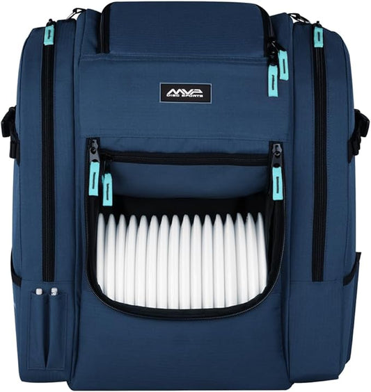 MVP Disc Sports Voyager Lite Backpack Disc Golf Bag (Choose Your Favorite Color)