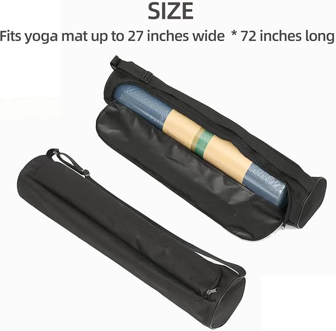 EVEME Yoga Mat Bag for Women & Men,Travel Yoga Gym Bag for 1/4" 1/3" Thick Exercise Yoga Mat,Fitness mat bag,sprot mat pouch