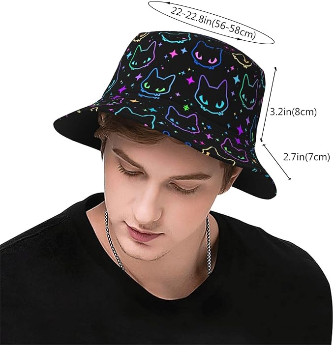 Bucket Hats Fashion Sun Cap Packable Outdoor Fisherman Hat for Women and Men