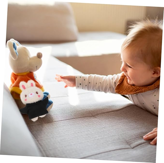 HANABASS 6pcs DIY Mini Bear Clothes Bear T Shirt for Stuffed Animals Sublimation Blank T Shirts for Outfits for Customization