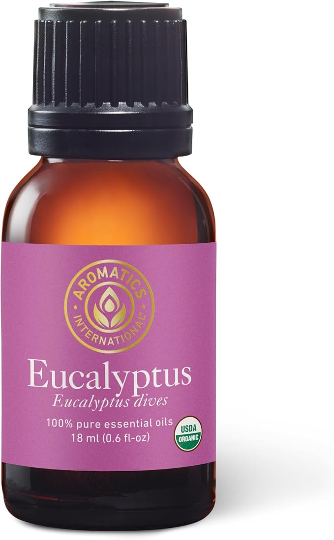 Aromatics International Premium Organic Eucalyptus Dives Essential Oil 18ml | 100% Pure Essential Oil for Diffusion & Aromatherapy