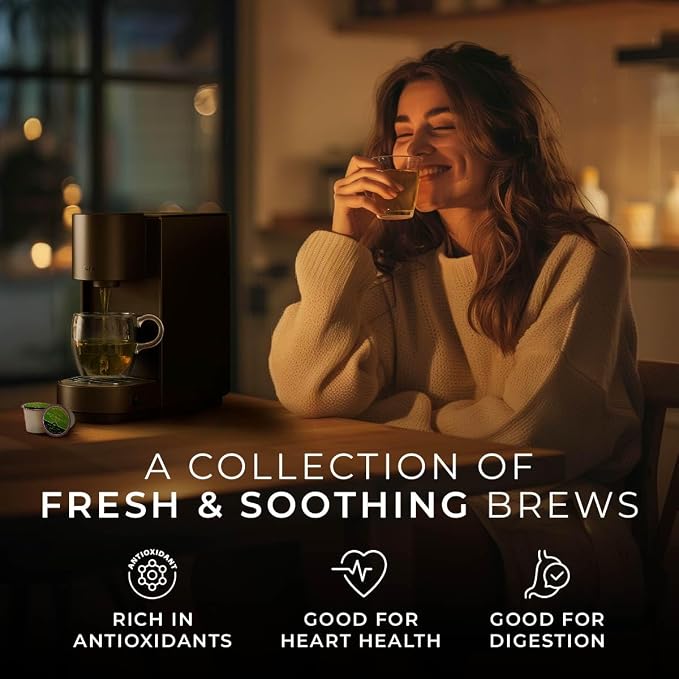 Gya Tea Co Evening Calm Tea Pod Collection Gift Set (24 Count) - Different Flavors Assorted Variety Pack