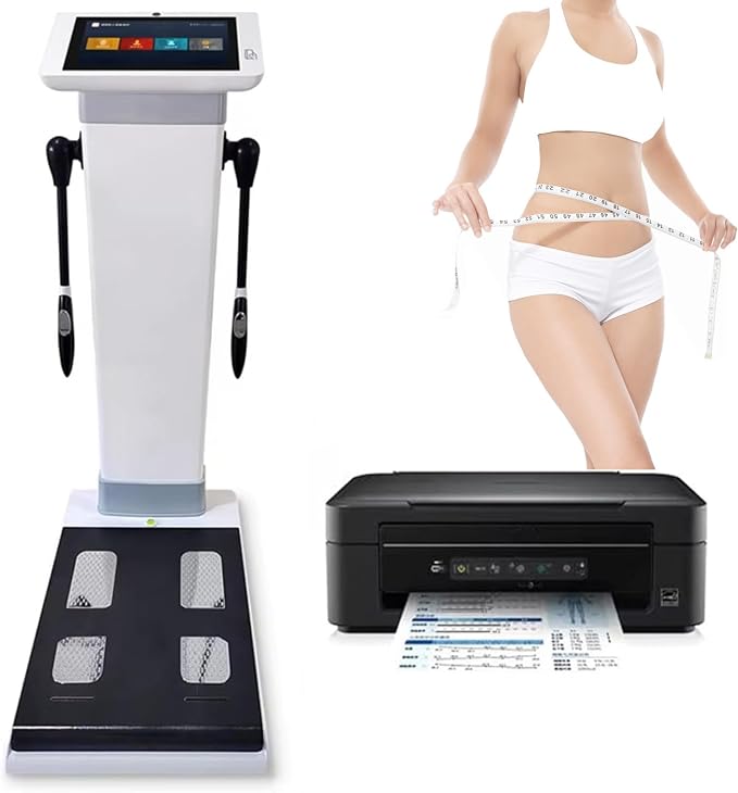 Body Fat Scale,Body Scanner Composition Analysis Machine,10.1 Inch HD Touch Bioimpedance Analysis Machine,Body Composition Monitors Analyzer,with Printer Digital Height Weight Scal