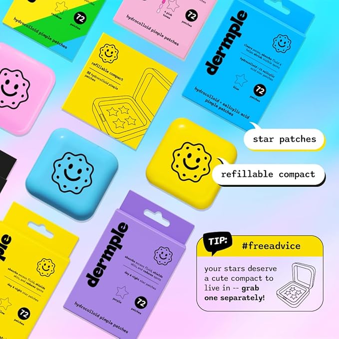 Pimple Patch Color Paper Boxes (72 Count) (Yellow)