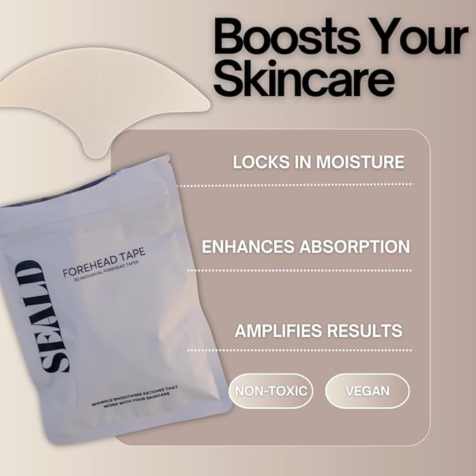 SEALD™ Forehead Tape – Wrinkle Smoothing Patches