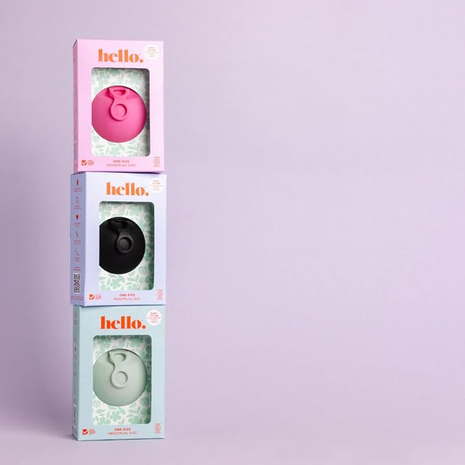 Menstrual Disc | Award Winning Reusable Soft Flexible Period Disc | Capacity of 10 Tampons | Double Loop Tab for Easy Removal, Leak Proof Alternative to Pads & Tampons (Bubblegum)