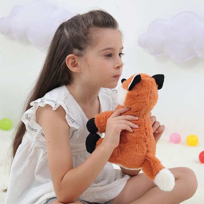 Apricot Lamb Toys Plush Fox Stuffed Animal Soft Cuddly Perfect for Girls Boys Yellow Fox