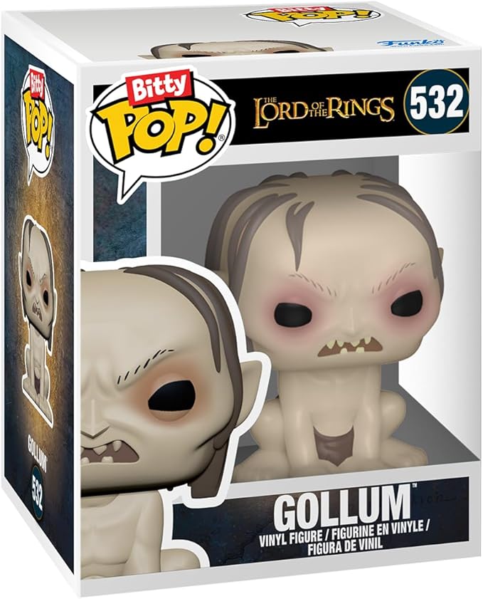 Funko Bitty POP! Lord of The Rings - Frodo, 4-Pack and A Surprise Mystery Mini Figure - 0.9 Inch (2.2 Cm) - Lord of The Rings Collectable - Stackable Display Shelf Included - Gift Idea