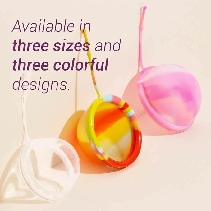 LUMMA Menstrual Disc | Includes Carrying Pouch and Silicone String for Easy Removal | Comfortable & Sustainable Choice to Tampons | Reusable Medical Grade Silicone, Leak-Proof (Pink, Short)