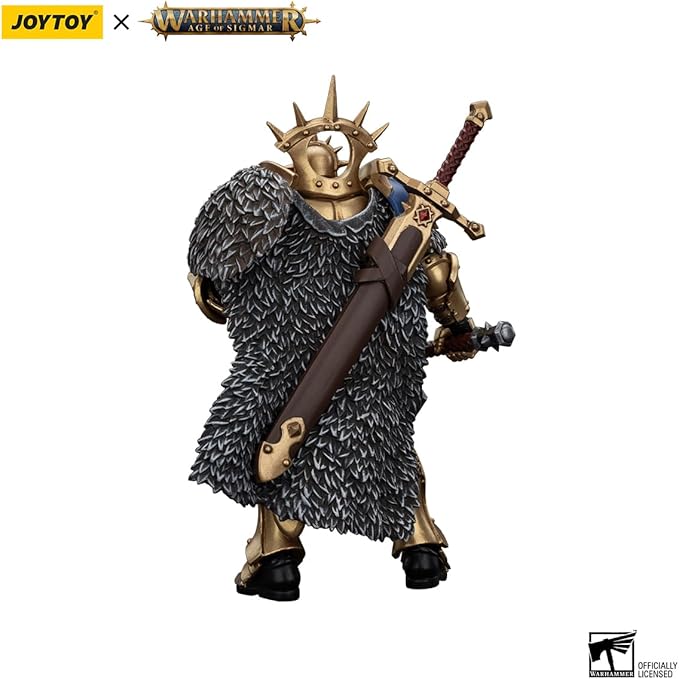 JOYTOY Warhammer 1/18 Action Figure Age of Sigmar Stormcast Eternals The Blacktalons Hendrick, The Silver Wolf 4.96in Mecha Joy Toy Collection Model