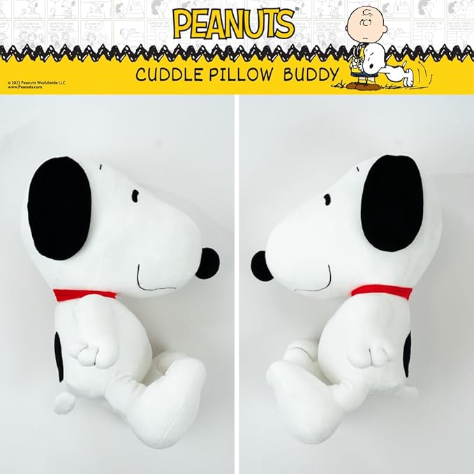 Collectibles Peanuts Snoopy Bedding Super Soft Plush Decorative Throw Cuddle Pillow, (Officially Licensed Product) By Franco