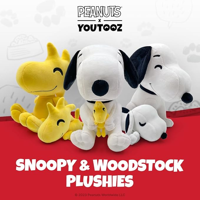 Youtooz Peanuts Snoopy 9 Inch Plush, – Collectible Stuffed Snoopy Plushie from Peanuts Collection
