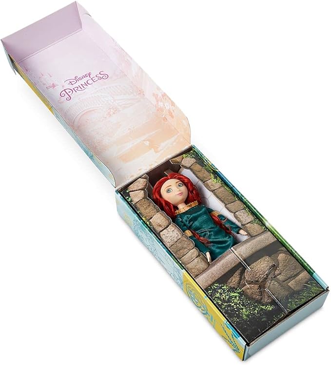 Disney Store Girl's Princess Classic Doll (Merida), 11 Inches, Includes Brush with Molded Details, Fully Posable Toy in Classic Outfit