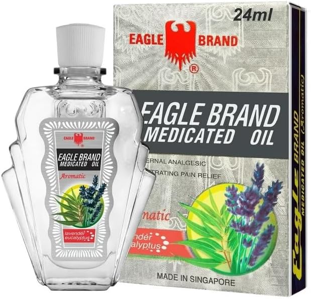 2 Packs - White Twin Essentail Medicated Oil - Bon Chai Dau Con O Trang - 24mL per Bottle with 4 Bottles per Order - Made in Singapore