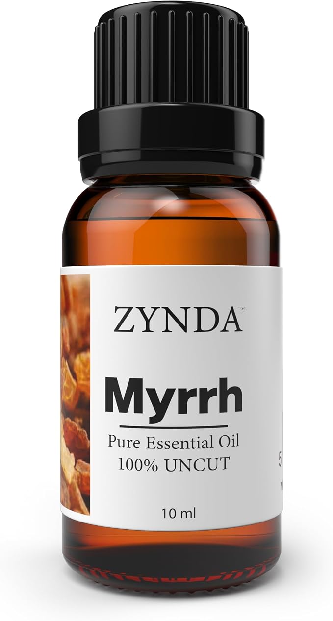 Myrrh Essential Oil | 100% Pure & Natural Resin Extract | Lab Tested Organic Myrrh Oil for Skin, Diffuser & Aromatherapy – 10ml