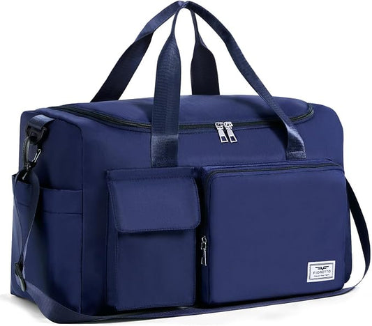 FIORETTO Women's Gym Duffle Bag with Shoes Compartment, 30L Capacity, Ideal for Travel, Gym, Sports, Duffel, Weekender