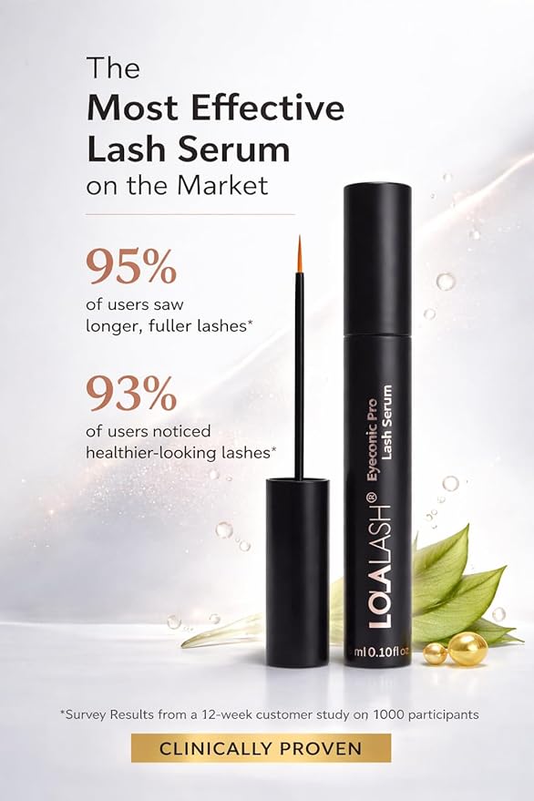 Eyelash Growth Serum | Peptide & Biotin Formula | Fuller, Longer Lashes | Gentle for Sensitive Eyes | 3ml