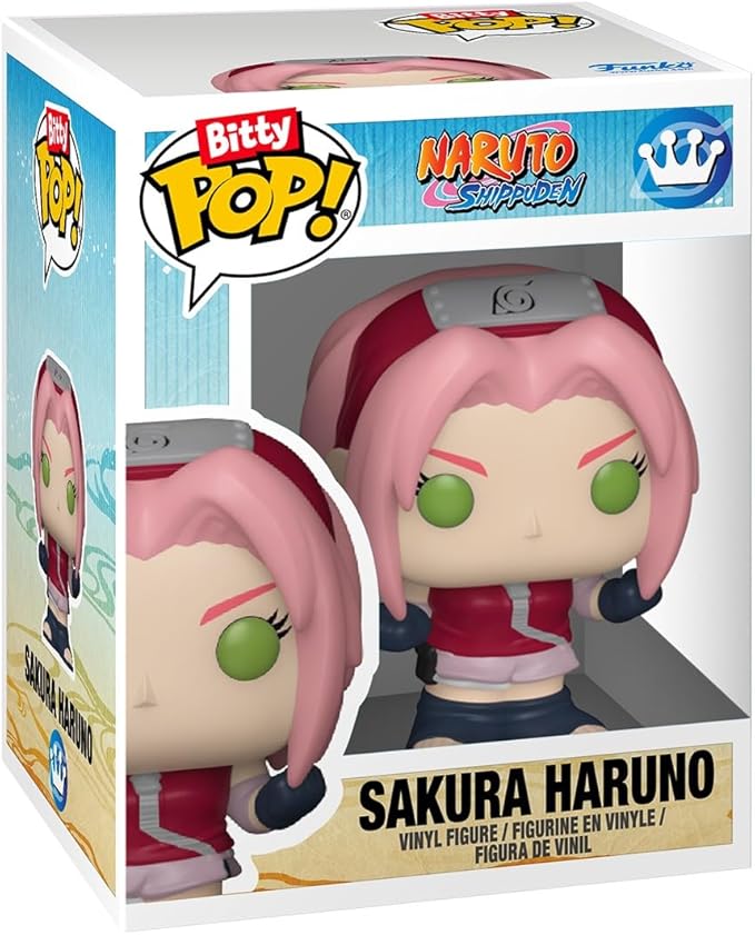 Funko Pop! Bitty: Naruto Shippuden - Kakashi, Sakura, Sasuke, and Chase Mini Figure - 0.9 Inch (2.2 Cm) - Anime Collectable - Gift Idea - Stackable Display Shelf Included