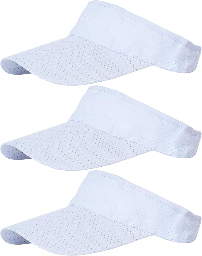 choyaxo 3pcs Sun Visor Hats UV Protection Beach Hats Golf Caps for Men Women Summer Beach Pool Sports Golf