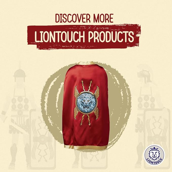 Liontouch Roman Legionary Sword & Shield | Historical Combat Toy Set for Children’s Pretend Play As A Soldier in Ancient Rome | Safe Weapons & Battle Armor for Dress Up & Gladiator Costumes for Kids