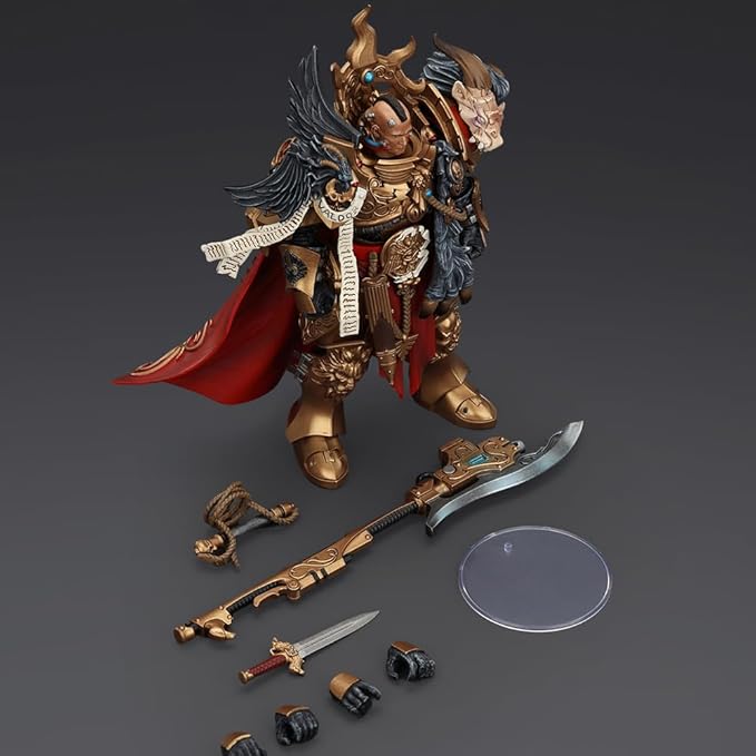 JOYTOY Warhammer The Horus Heresy 1/18 Action Figure Legio Custodes Constantin Valdor, Captain-General of The Legio Custodes Collection Model Birthday Gifts 12 Inch