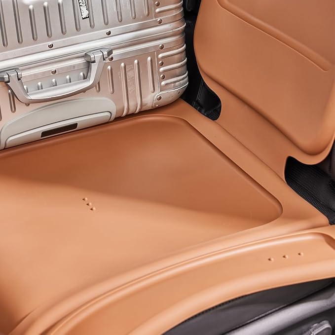 Siliguard Car Seat Protector for Leather Seats - No Indentation & Non-Slip Grip, Waterproof Seat Cover, Ultra-Thin Silicone Carseat Mat is LATCH Compatible for Baby, Child & Toddler Car Seats (Black)