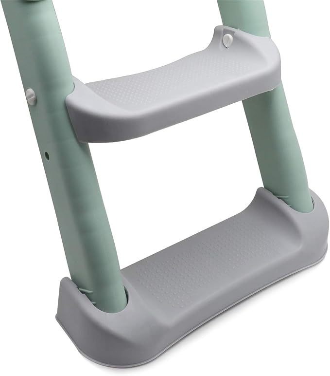 SMT- Classic Potty Training Toilet Ladder Seat With Upgraded Cushion Step Stool Ladder Toilet Chair/Toilet Trainer for Baby Toddler Kids Children In Green [P/N: ET-BABY002-GREEN-C]