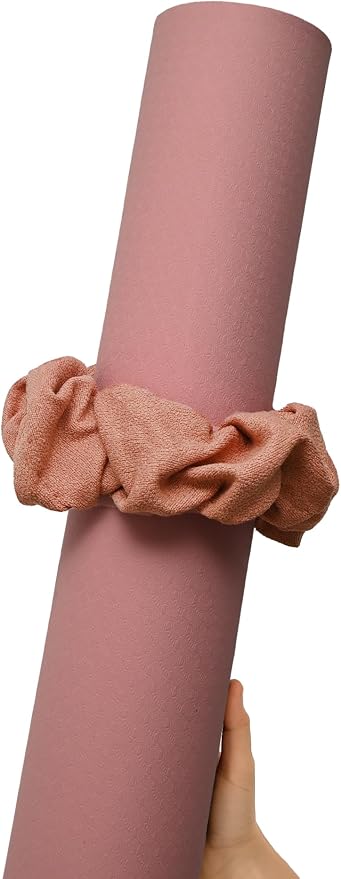 Yoga Mat Scrunchie - Holds Your Yoga Mat in Style - Durable & Elasticity Fabric - Fits All Standard Yoga Mats (mat not included)