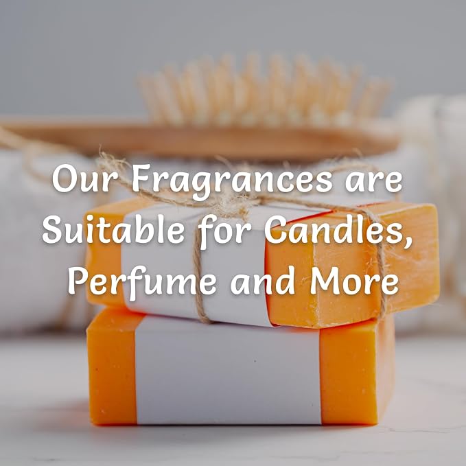 Premium 100ml Orange Fruit Fragrance Oil, Essential Oils for Diffusers for Home, Scented Oil for Candle Making, Soap Supplies and More DIY Projects, Long-Lasting Scent Gift