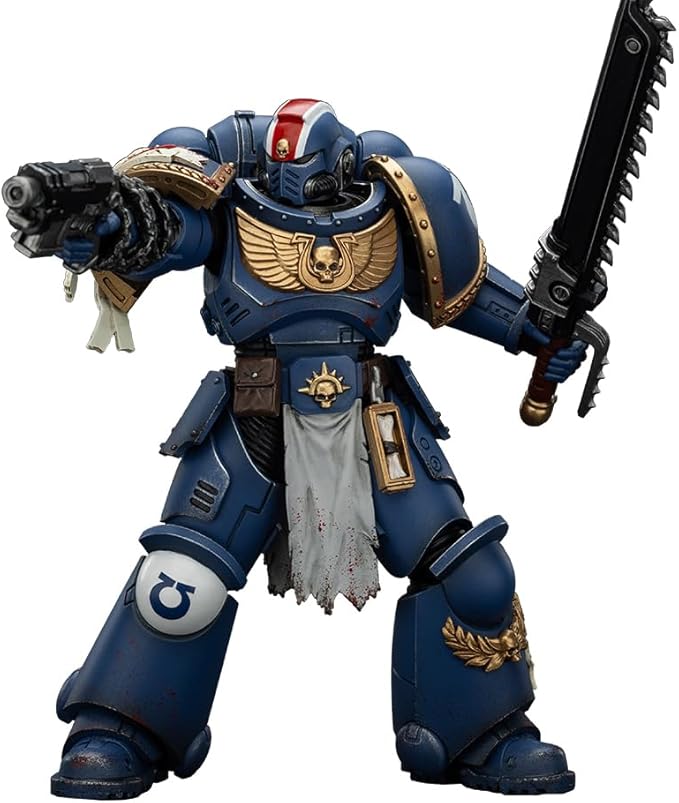 JOYTOY Warhammer 40,000 1/18 Action Figure Ultramarines Lieutenant Titus-Collectors Edition Collection Model Birthday Gifts