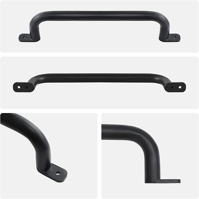 17 Inch Black Safety Playground Handles Pack of 4- Playset Handles, Swing Sets Accessories Hand Grips, Grab Handle Monkey Bar for Playhouse, Treehouse