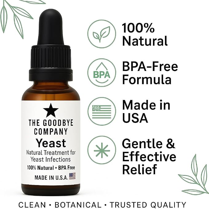 Organic Yeast Infection Relief Oil - Cinnamon, Clove & Sea Buckthorn Blend for Fast Itch & Discharge Relief - Natural, Non-Greasy Formula Hand Made in Florida