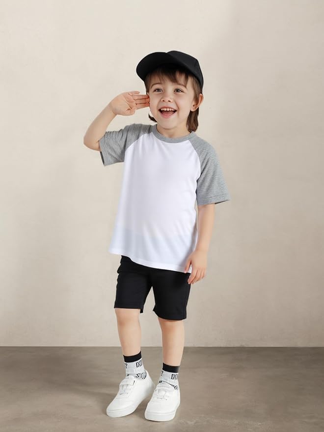 Family Feeling Boys Short Sleeve Crewneck Kids T-Shirts Top Girls Tee