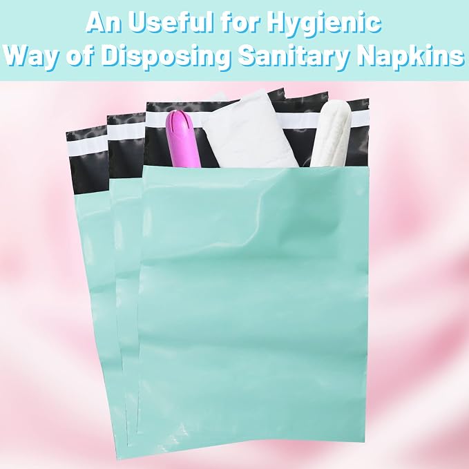 Sanitary Napkin Disposal Bags,100Pcs Feminine Personal Disposal Bags for Tampons and Pads,Self-Adhesive Sealed and Leakproof