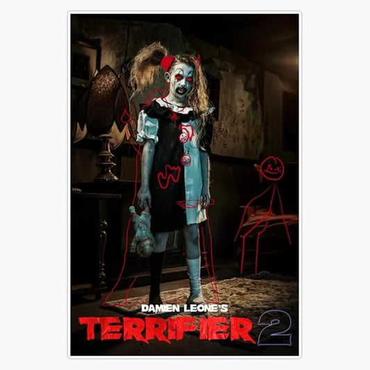 Terrifier Girl Posted Bumper Sticker Vinyl Decal 5"