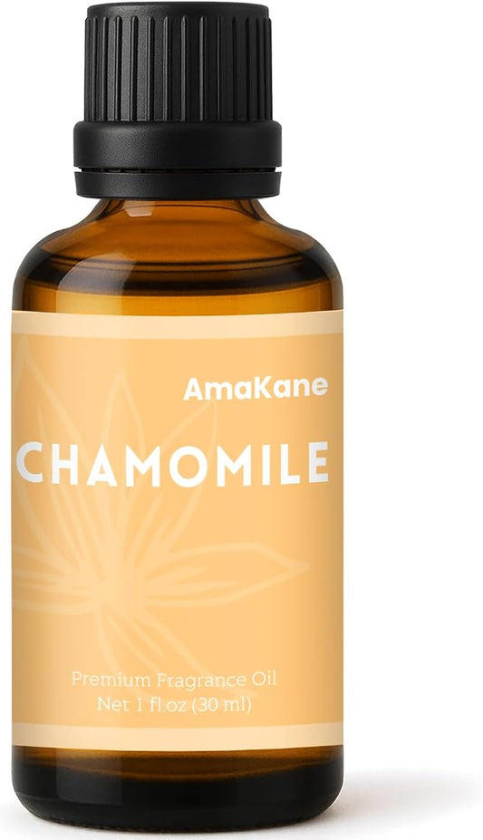 AmaKane Chamomile Essential Oil, Floral Diffuser Oil for Home, Candle Making Scents, Fragrance Oil for Soap Making, Chamomile Aromatherapy Oil, 30ml